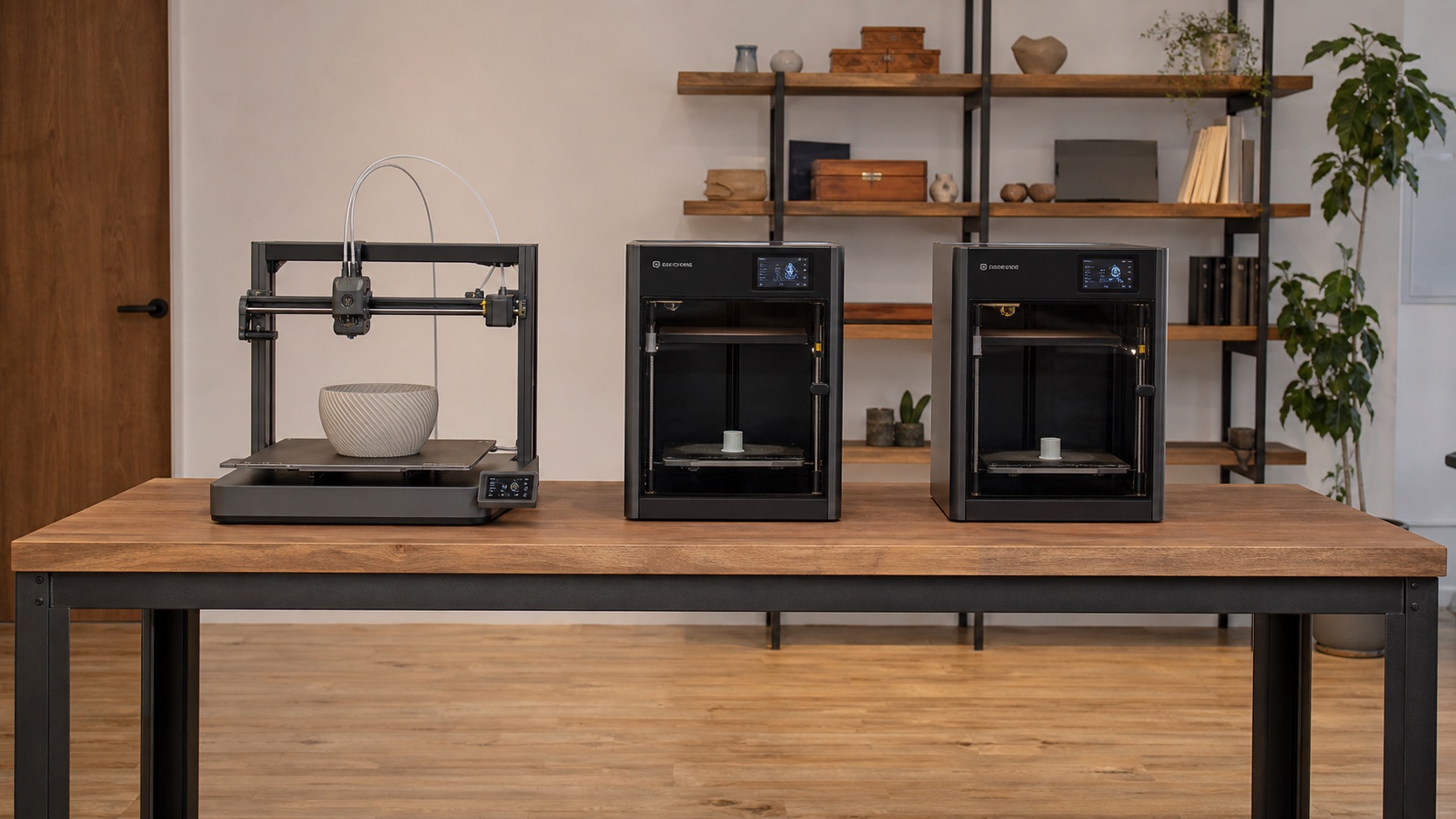 LUFORME A2L、P2S 與 X2D 依機身及工作桌尺度建立的工作室配置概念視覺